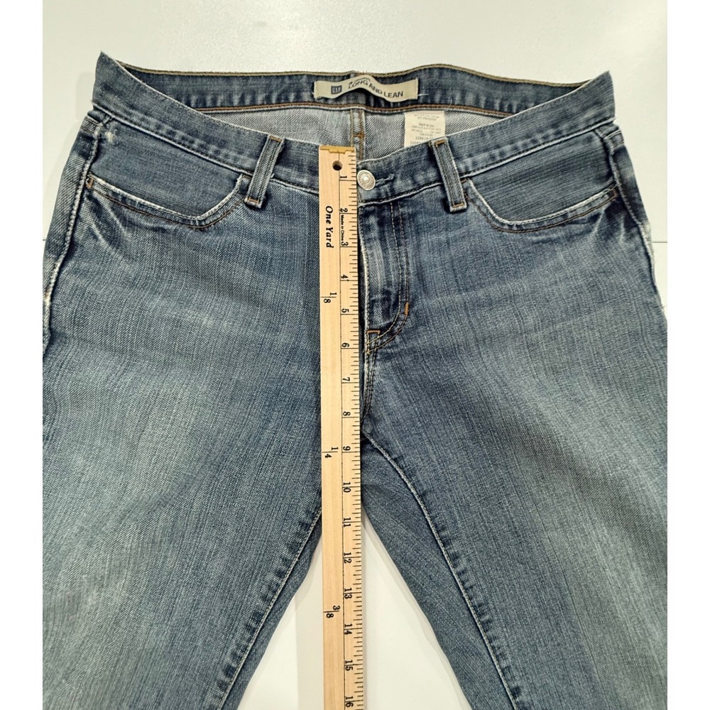 GAP Long and Lean Jeans 2017 Women's Size 6 Long Bootcut Denim Medium Wash W385 - Picture 9 of 14